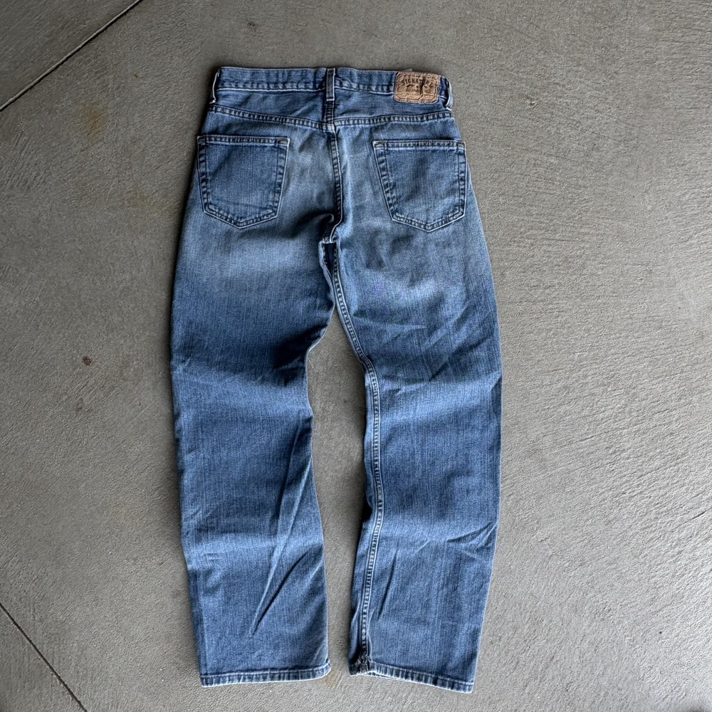 Signature Levi Strauss Jeans Mens 30x32 light Washed Distressed Straight Denim - Picture 2 of 4